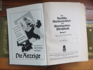 Kain-Abel im deutschen Markenartikel und Wortmarken Adressbuch