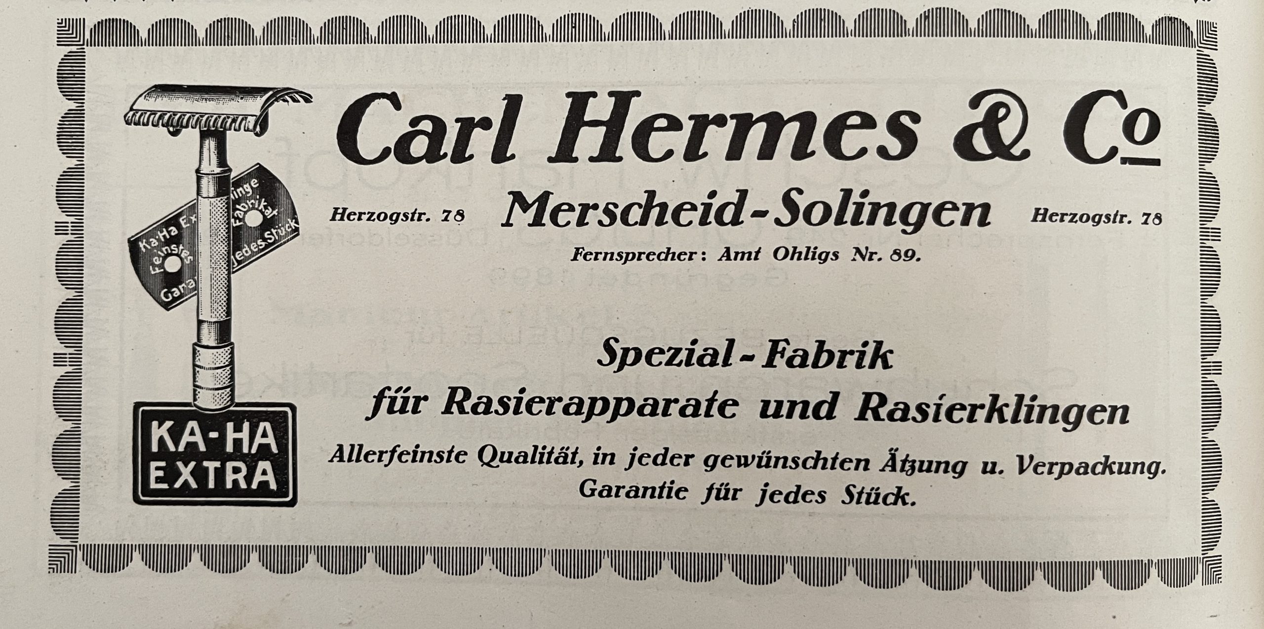 Anzeige Carl Hermes